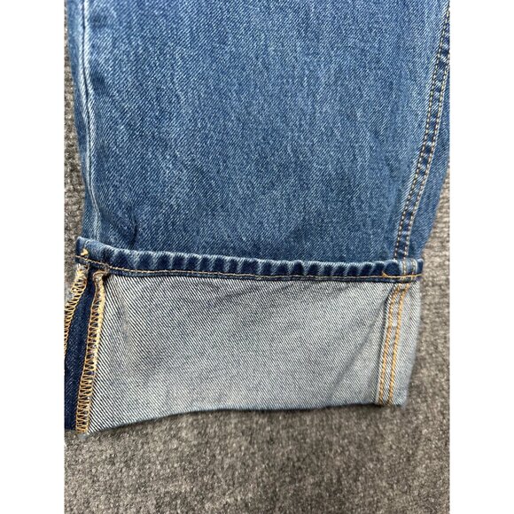 Universal Thread Womens Mid Rise Baggy Jeans Size 4 Cuffed Button Fly - Picture 8 of 8